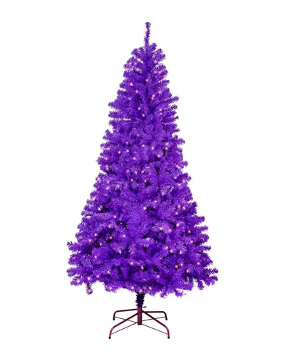 Northlight 7ft Pre-lit Medium Artificial Pine Christmas Tree - Purple