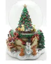 Northlight 7in Blowing Snow Christmas Tree Musical Snow Globe Decoration