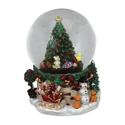 Northlight 7in Presents Under The Tree Musical Christmas Snowman Christmas Snow Globe In Multi