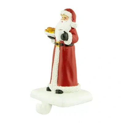 Northlight 7in Santa With Cookie Christmas Stocking Holder In Multi