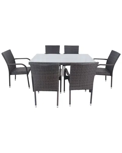 Northlight 7pc Nassau Woven Wicker Outdoor Patio Dining Set