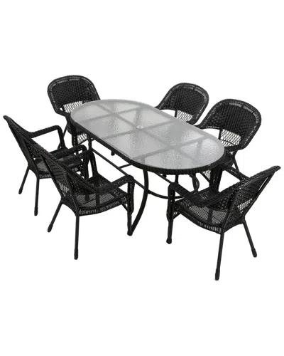 Northlight 7pc Wicker Outdoor Dining Set