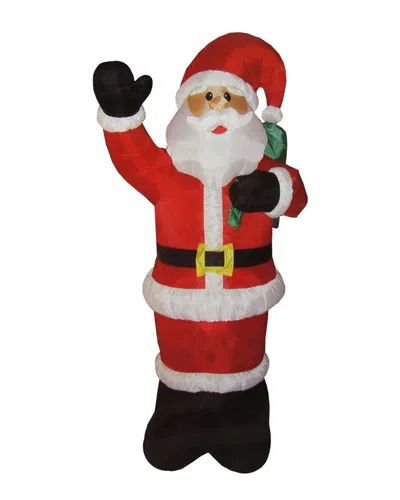 Northlight 8' Animated Inflatable Lighted Standing Santa Claus Christmas Yard Art Decoration In Red