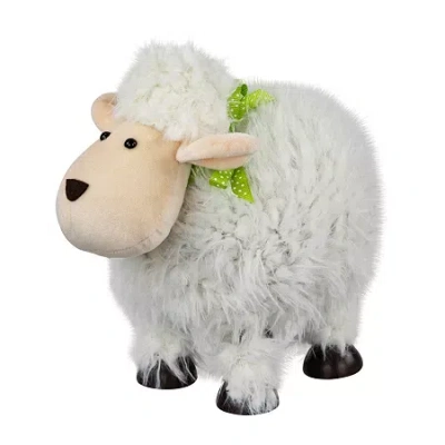 NORTHLIGHT 8" BOUNCING SHEEP EASTER FIGURINE