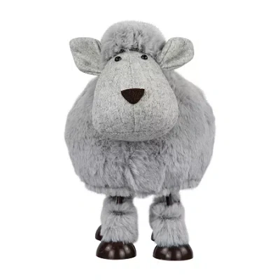 NORTHLIGHT 8" GRAY BOUNCING SHEEP PLUSH EASTER FIGURINE