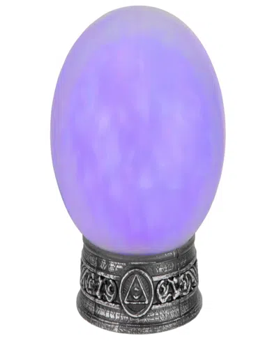 Northlight 8" Led Lighted Mystical Crystal Ball With Sound Halloween Decoration In Black