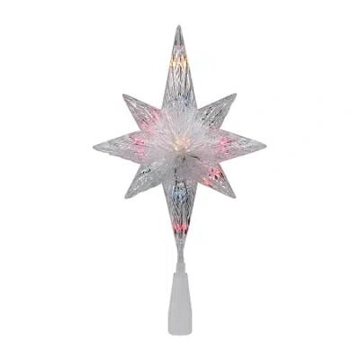 Northlight 8 Point Star Christmas Tree Topper In White