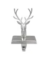 Northlight 8" Shiny Deer Head Christmas Stocking Holder In Silver-tone