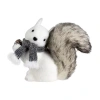 Northlight "8"" Squirrel With Pinecone" Christmas Tabletop Decor In White