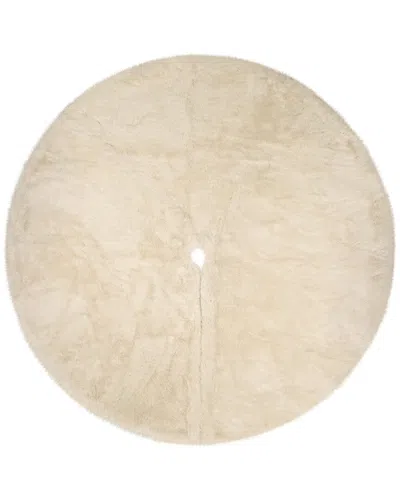 Northlight 84in Fluffy Round Tree Skirt In Ivory