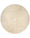 Northlight 84in Fluffy Round Tree Skirt In Neutral