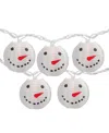 Northlight Snowman Paper Lantern String Lights In White