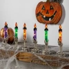 Northlight 8.5in Led Skeleton Candle 6-pc. Lighted Halloween Tabletop Decor In Brown