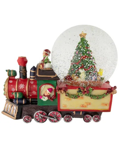 Northlight 8in Children Christmas Train Musical Snow Globe In Red