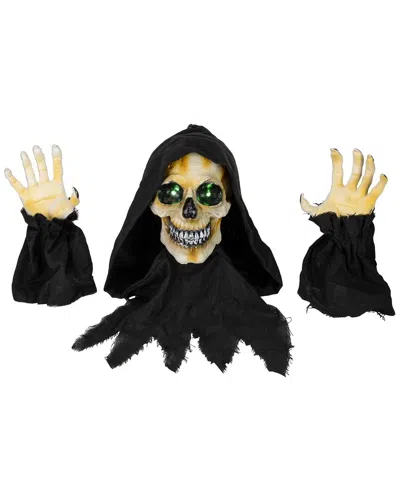Northlight 8in Led Lighted Grim Reaper With Sound Outdoor Yard Art In Black