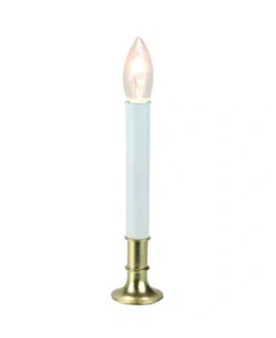 NORTHLIGHT 9" BRASS INDOOR CHRISTMAS CANDLE LAMP WITH SENSOR