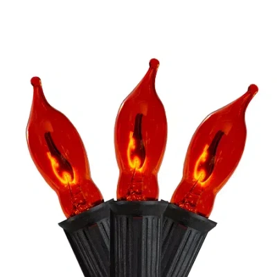 Northlight 9' Flickering Flame C7 String Lights In Orange