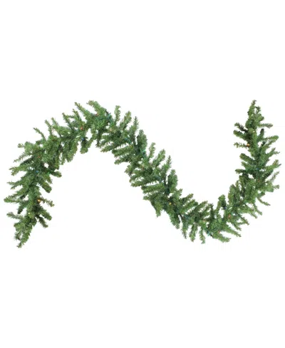 Northlight 9' Pre-lit Canadian Pine Artificial Christmas Garland In Green