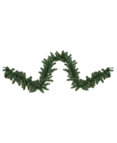 NORTHLIGHT 9' PRE-LIT LED CANADIAN PINE ARTIFICIAL CHRISTMAS GARLAND WITH TIMER