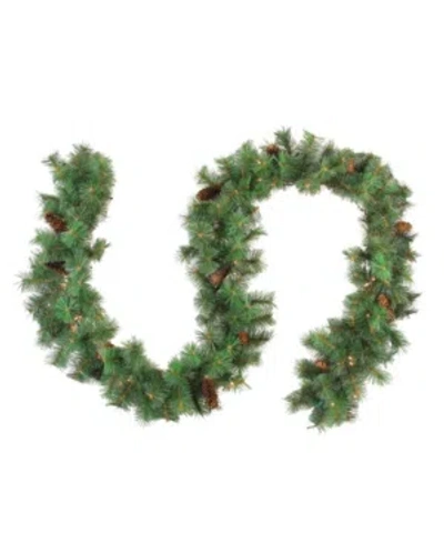 Northlight 9' Pre-lit Royal Oregon Pine Artificial Christmas Garland In Green
