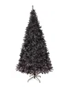 Northlight Pre-lit 9ft Artificial Tinsel Halloween Tree In Black