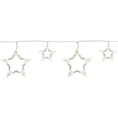 Northlight 9ft Led Lighted Twinkle Star Outdoor Icicle Lights In White
