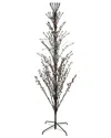 Northlight 9ft Pre-lit Cascade Outdoor Halloween Twig Tree In Black