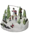 Northlight 9in Animated & Musical Lighted Christmas Skating Scene With Snowman In Multi