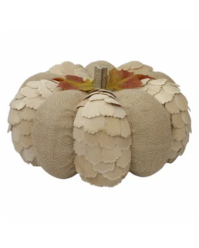 Northlight 9in Brown Autumn Harvest Tabletop Pumpkin