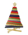 Northlight Adjustable Multi-colored Wooden Decorative Christmas Tree Tabletop Decoration