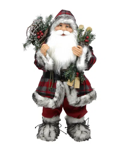 Northlight Alpine Chic Standing Santa Clause Christmas Figure In Multi