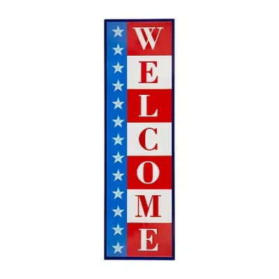 Northlight Americana Welcome Porch Sign In Multi
