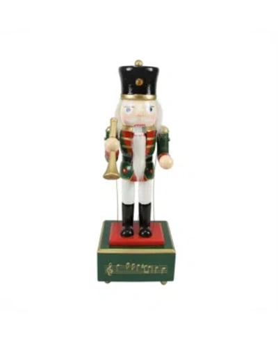 Northlight Animated And Musical Christmas Nutcracker With Trumpet In Red