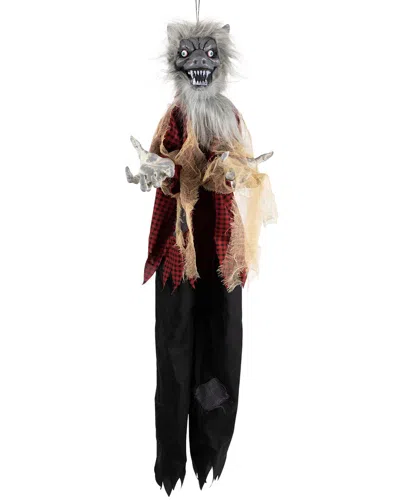 Northlight Animated Hanging Werewolf Halloween Decoration In Black