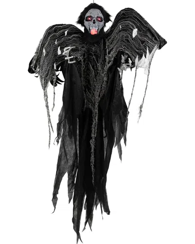 Northlight Animated Hanging Zombie Vampire With Lights Decoration In Black