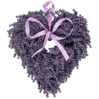 Northlight Artificial Lavender Heart Spring Wreath In Purple