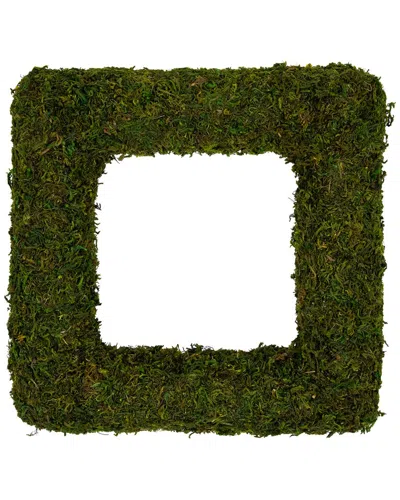 Northlight Artificial Reindeer Moss Square Wreath In Green
