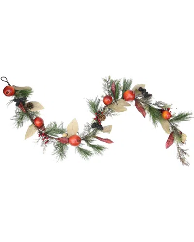 Northlight Autumn Harvest Mixed Pine Berry & Nut Thanksgiving Fall Garland In Multi