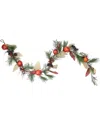 Northlight Autumn Harvest Mixed Pine Berry & Nut Thanksgiving Fall Garland