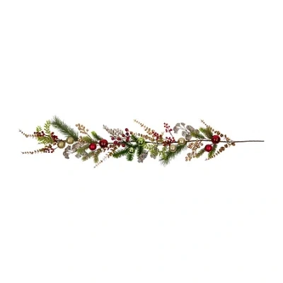 Northlight Ball Glittered Christmas Indoor Garland In Multi