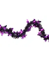 Northlight Bats Halloween Tinsel Garland, 50' Unlit In Black