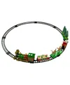 Northlight Battery Operated Lighted And Animated Christmas Train With Working Smokestack Set, 22 Piece In Red