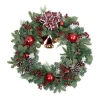 Northlight Bells And Mixed Foliage Wreath In Multi