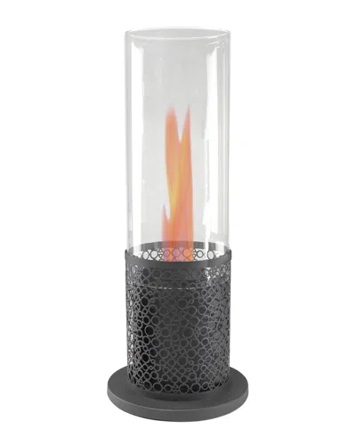 Northlight Bio Ethanol Round Portable Fireplace Decorative Base In Black
