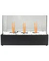 Northlight Bio Ethanol Ventless Portable Triple Fireplace With Flame Guard