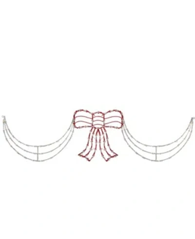 Northlight Bow And Swag Christmas Decoration In Red