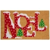 Northlight Noel Natural Coir Indoor Rectangular Doormat In Brown