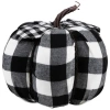 Northlight Buffalo Plaid Fall Harvest Pumpkin In Black