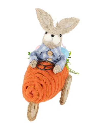 Northlight Bunny With Carrot Car Easter Decoration In Orange