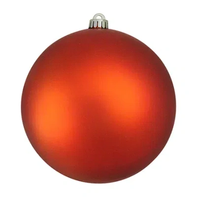 Northlight Burnt Orange Matte Shatterproof Christmas Ball Ornament 8'' (200mm)